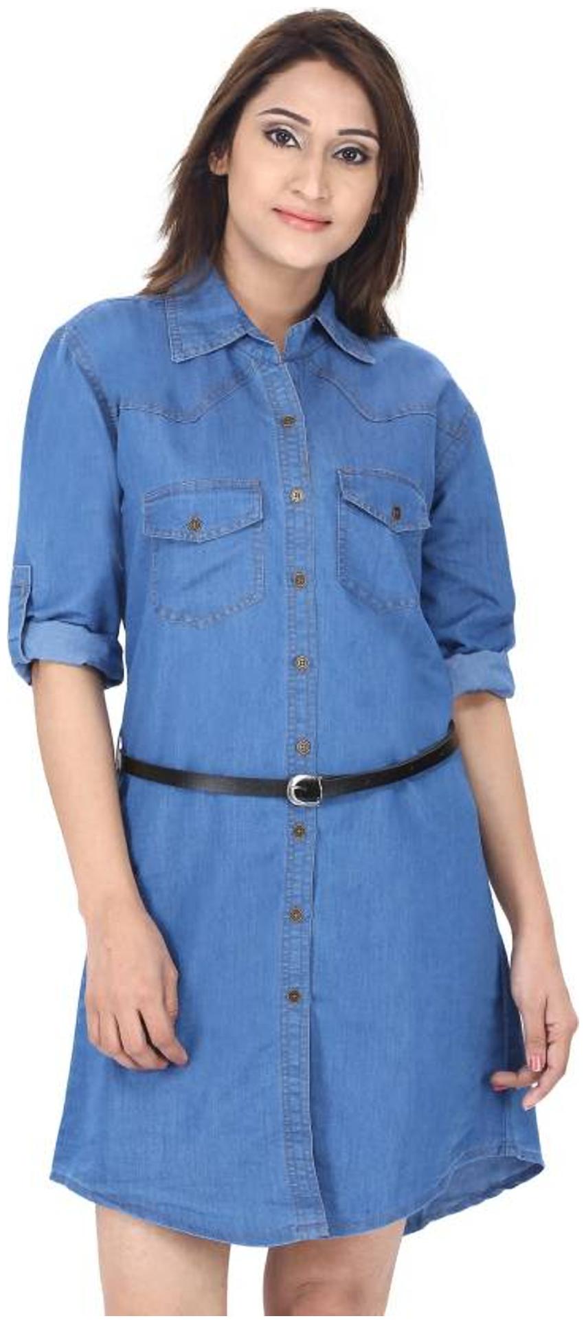 

Trendy frog Women Solid Regular top - Blue