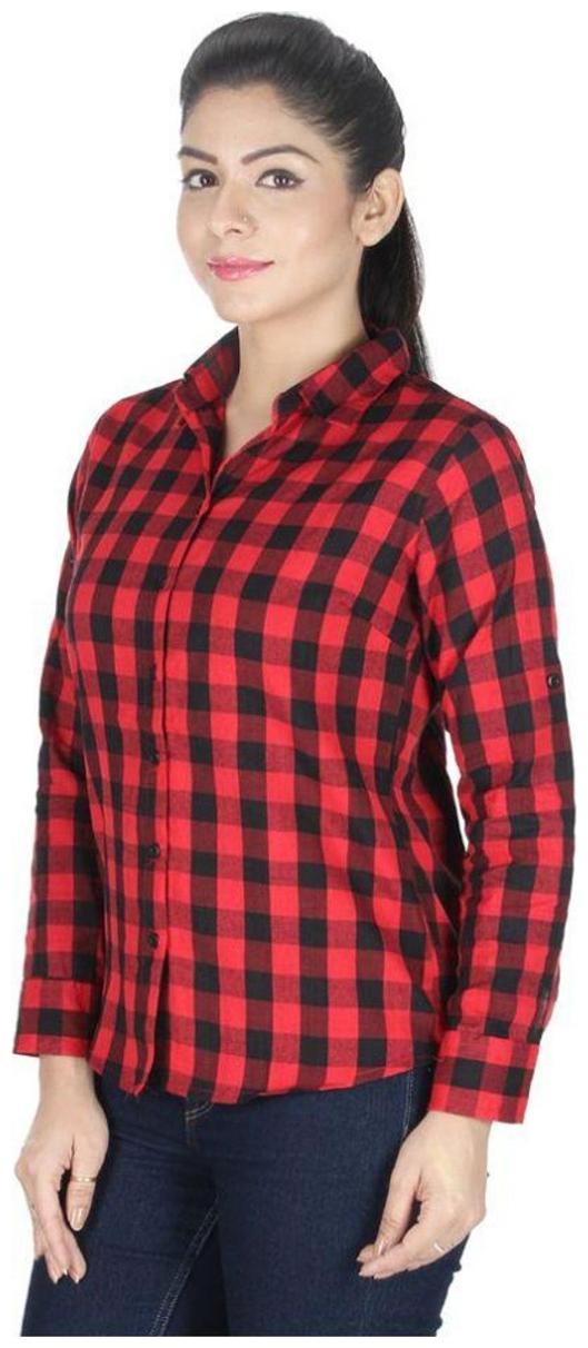 

Trendy frog Women Maroon Floral Regular Fit Shirt
