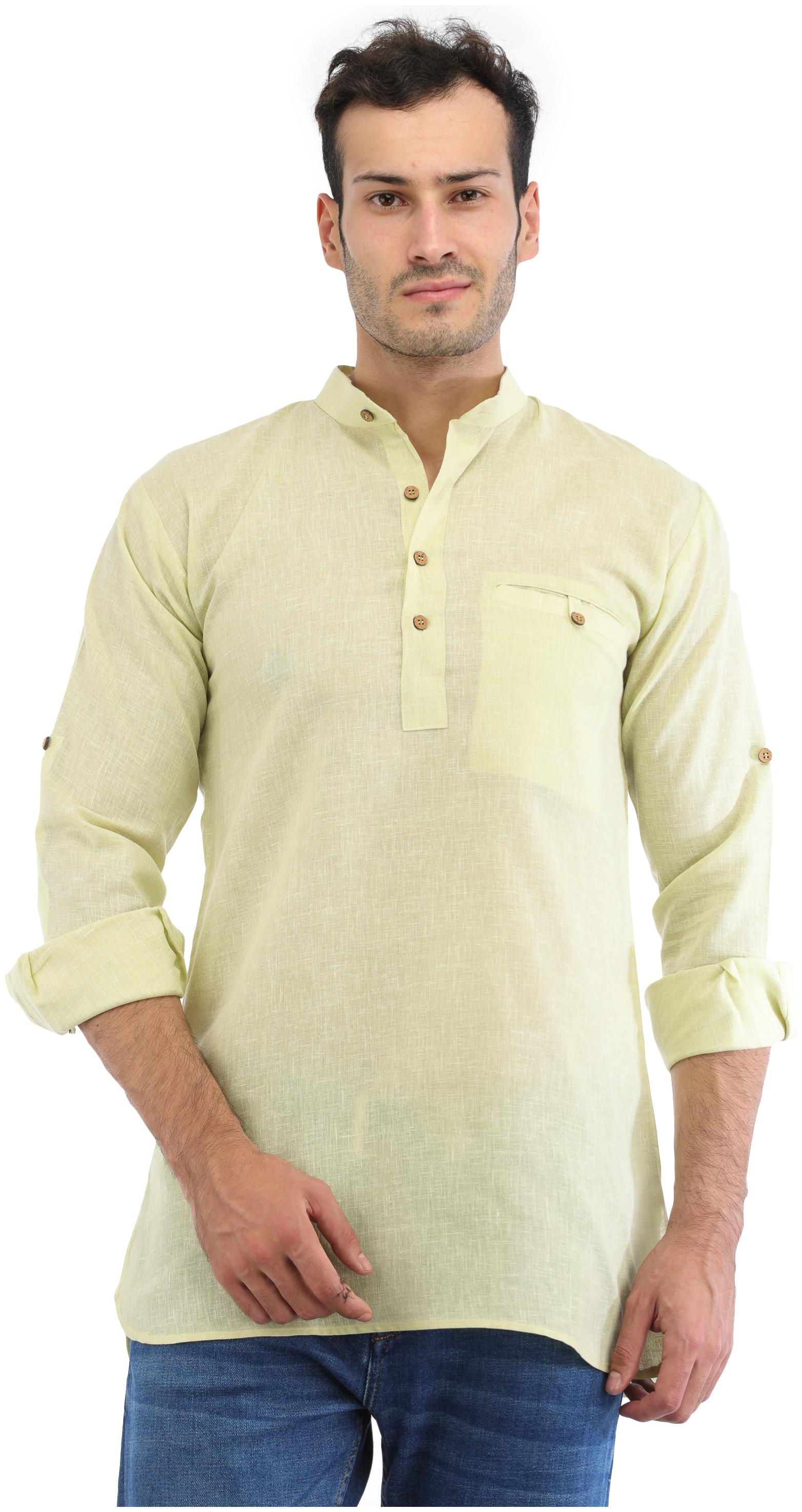 

Trendy Trotters Men Green Regular Fit Kurta