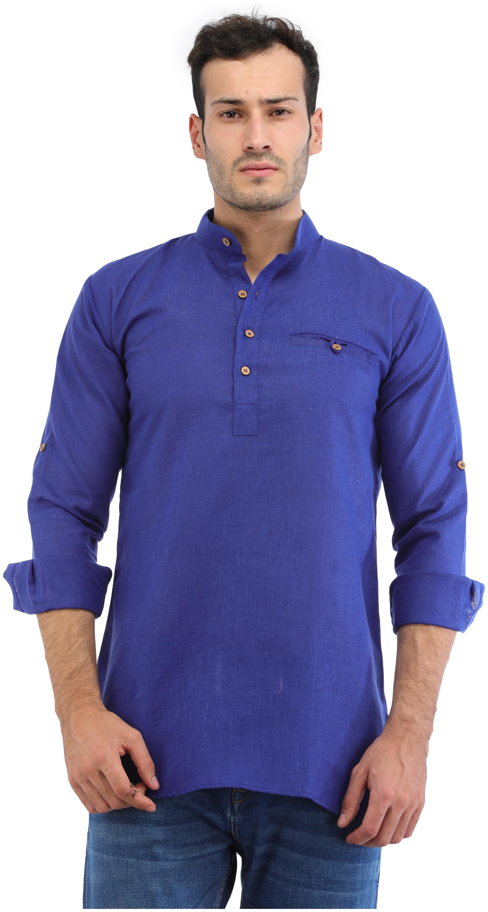 

Trendy Trotters Men Blue Regular Fit Kurta