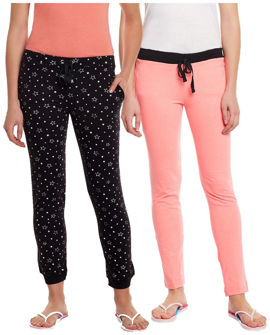 

TRENDYGAL Women Regular fit Cotton Solid Track pants - Multi