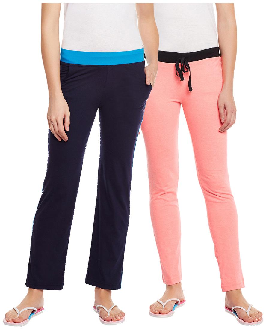

TRENDYGAL Women Regular fit Cotton Solid Track pants - Multi