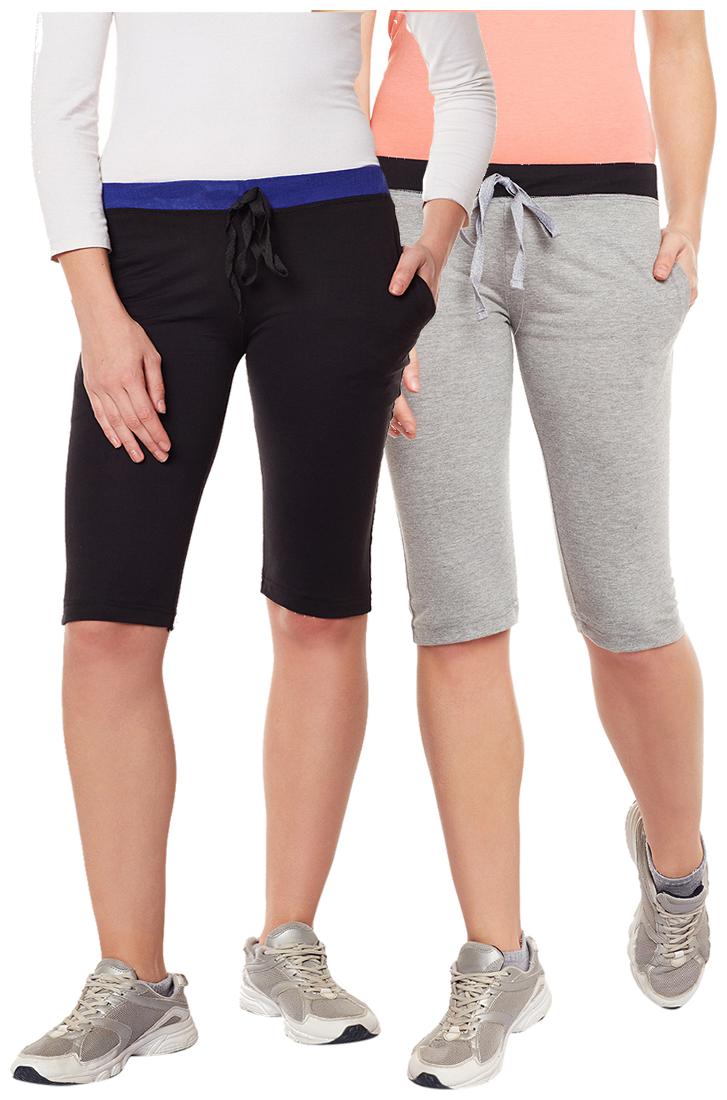 

TRENDYGAL Women Striped Denim capri - Multi