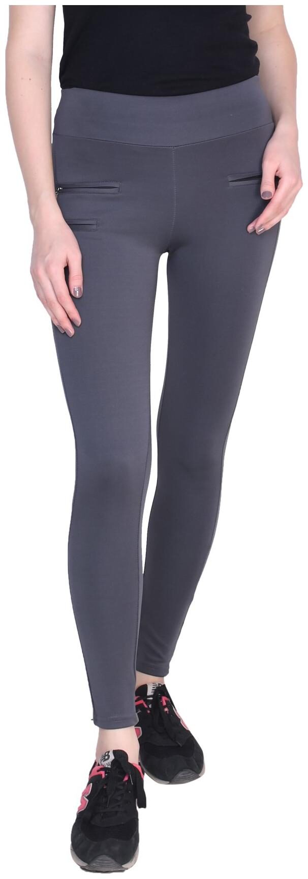 

Triple zipper slim fit mid rise jegging