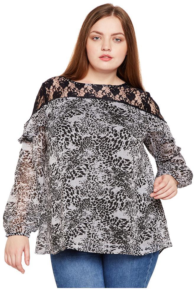 

OXOLLOXO Women Printed Regular top - Multi