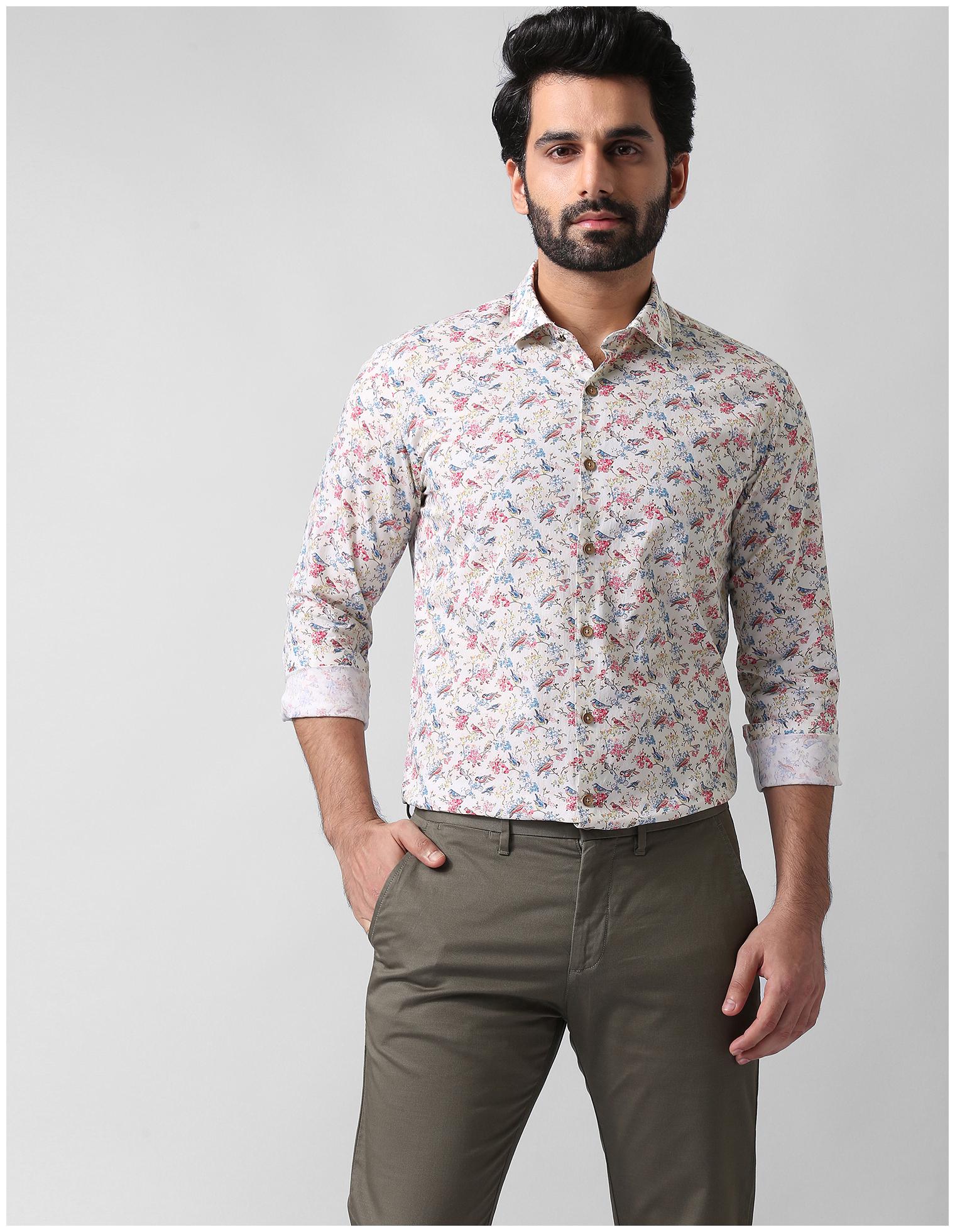 

True Blue Men Slim fit Formal Shirt - White