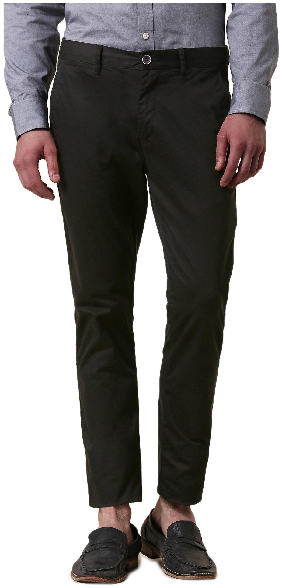 

True Blue Men Black Solid Slim fit Regular trousers