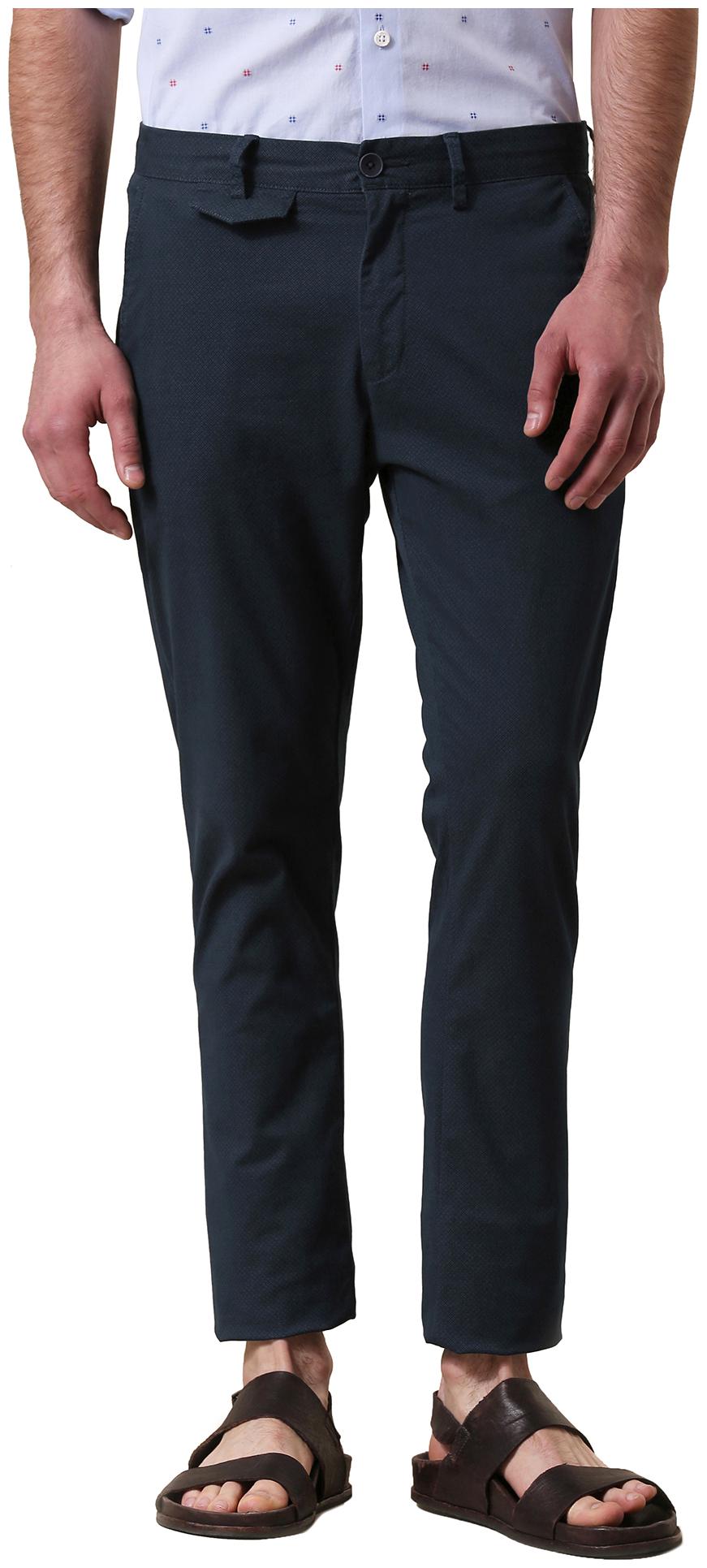 

True Blue Men Blue Printed Slim fit Regular trousers