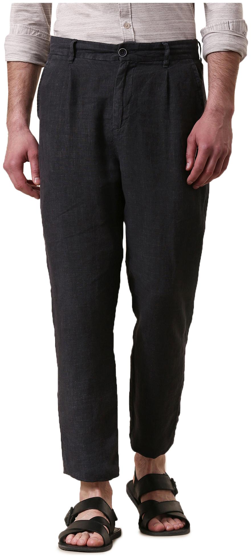

True Blue Men Grey Solid Slim fit Regular trousers