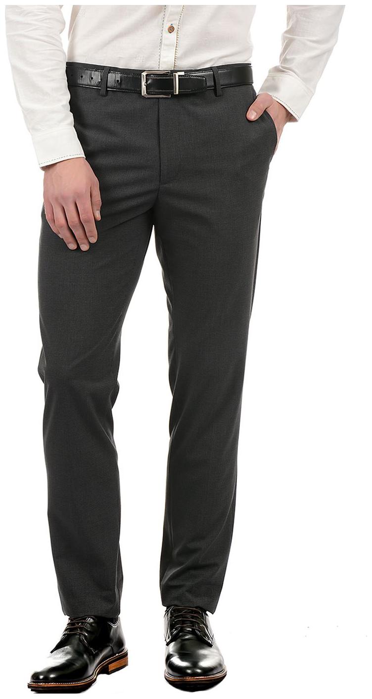 

True Blue Men Black Checked Slim fit Regular trousers