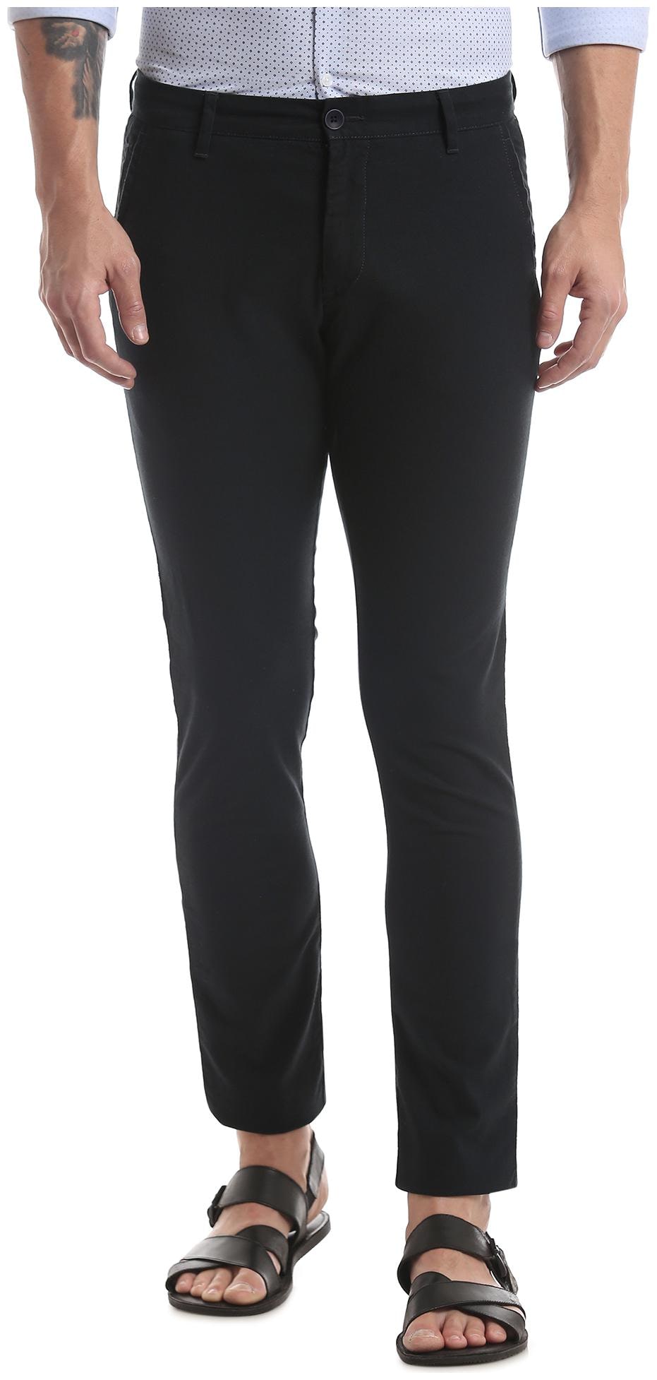 

True Blue Men Blue Solid Slim fit Chinos