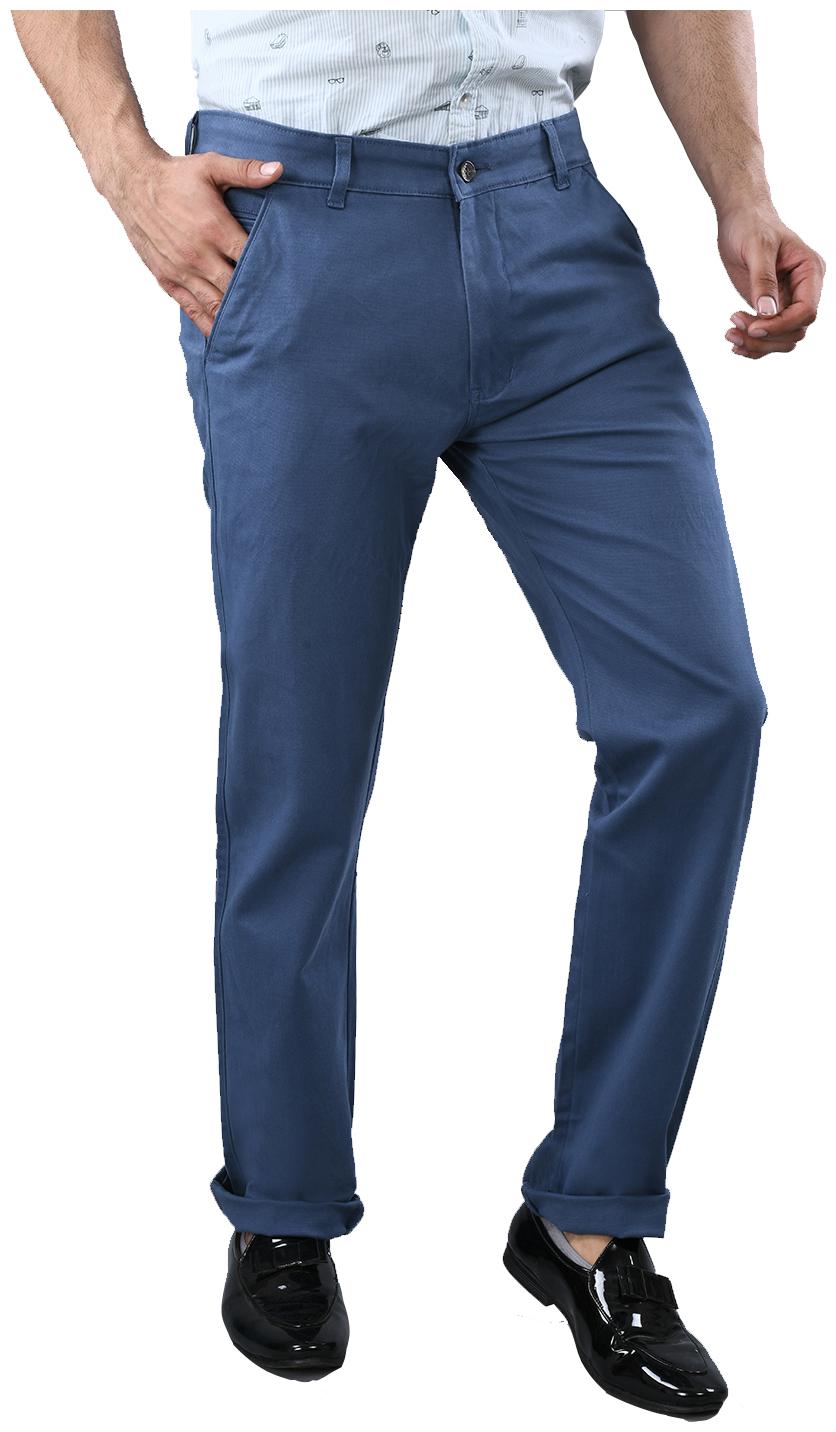

TRUE INDIAN Men Blue Solid Regular fit Chinos