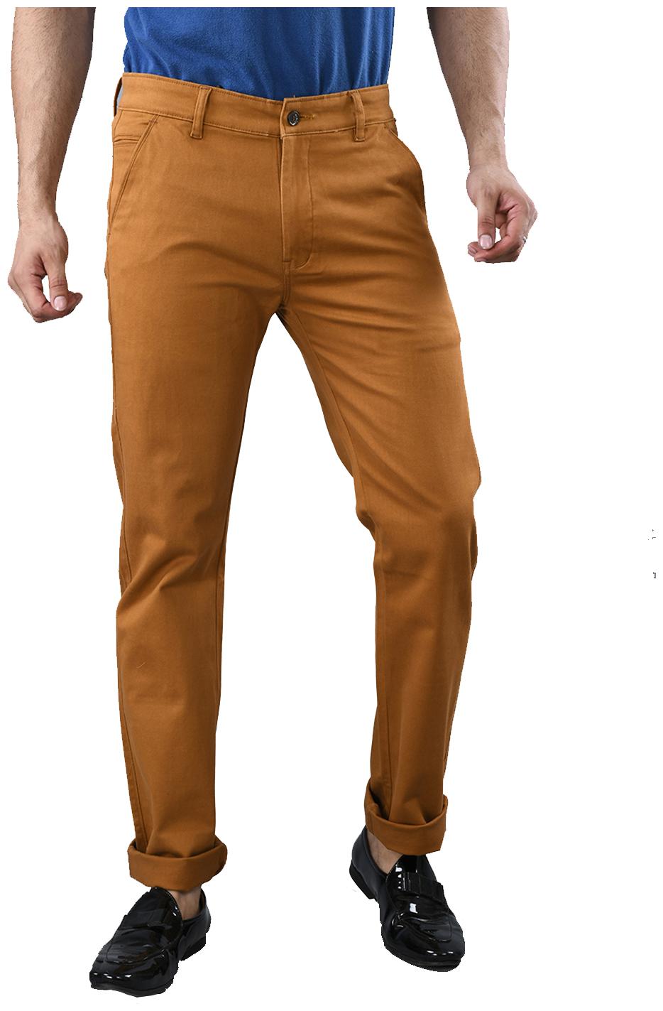 

TRUE INDIAN Men Brown Solid Regular fit Chinos