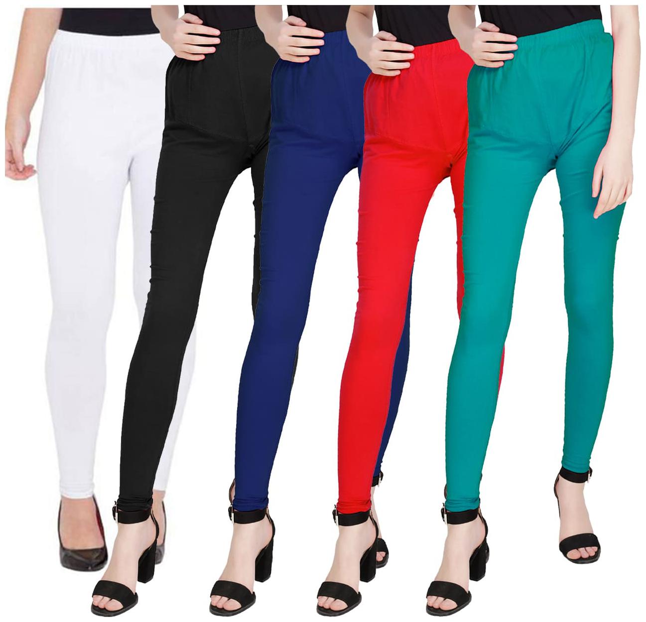 

TruLuv Cotton Leggins (Pack of 5) Multi Color
