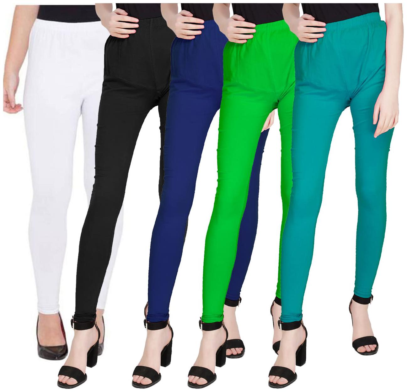 

TruLuv Cotton Leggins (Pack of 5) Multi Color