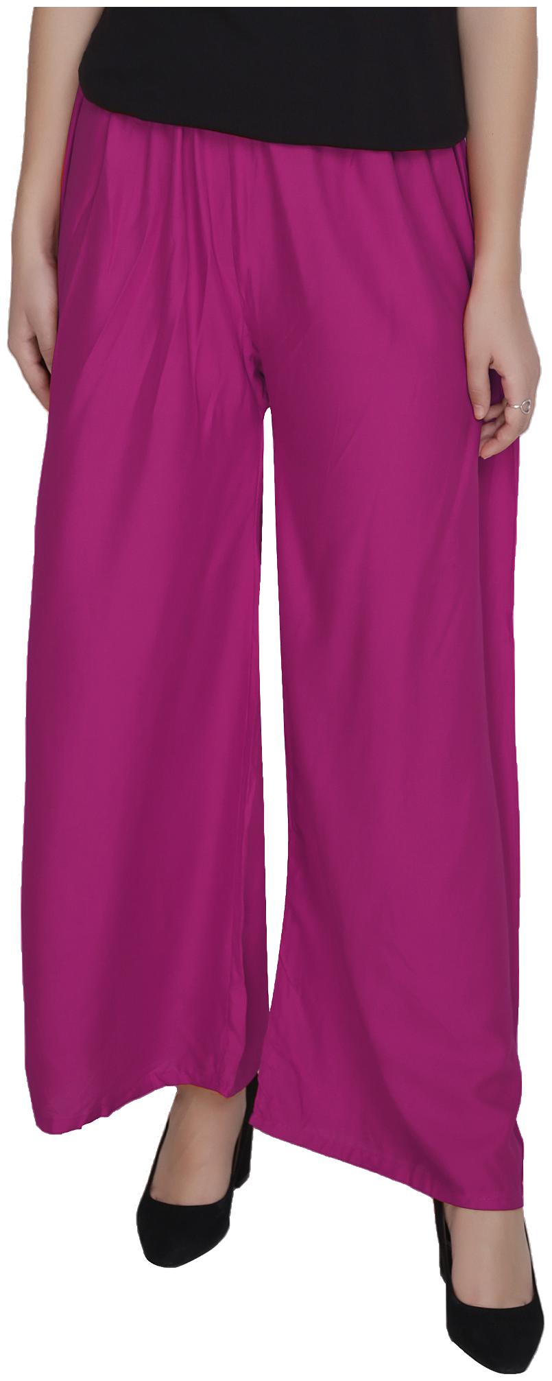 

TruLuv Women Rayon Palazzo Pink