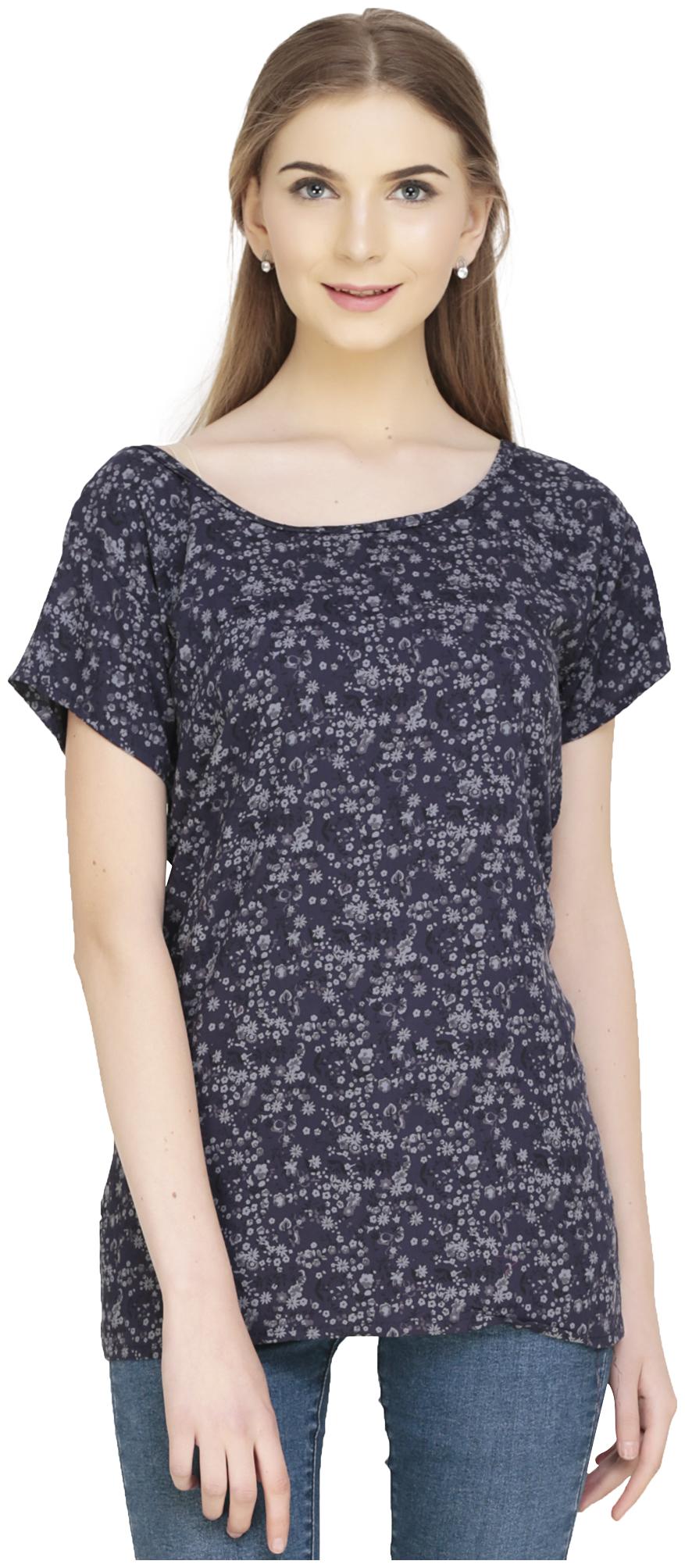 

TruLuvFit Women Printed Regular top - Blue