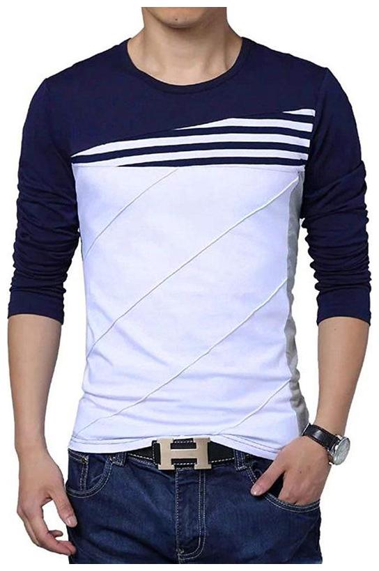 

TRY THIS Men Blue Regular fit Cotton Round neck T-Shirt - Pack Of 1