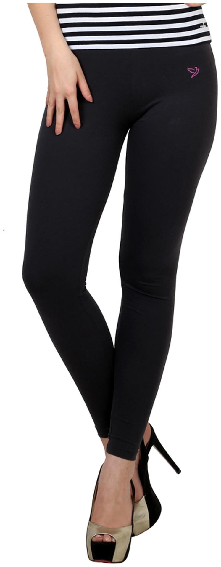 

Twin Birds Cotton Patiala - Black