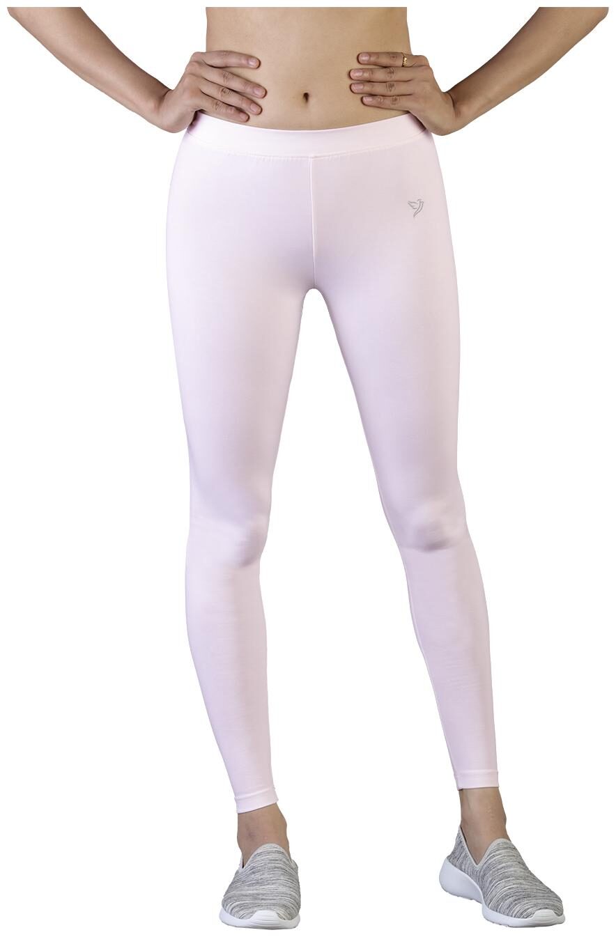 

Twin Birds Women Cotton Ankle Length Legging (White)
