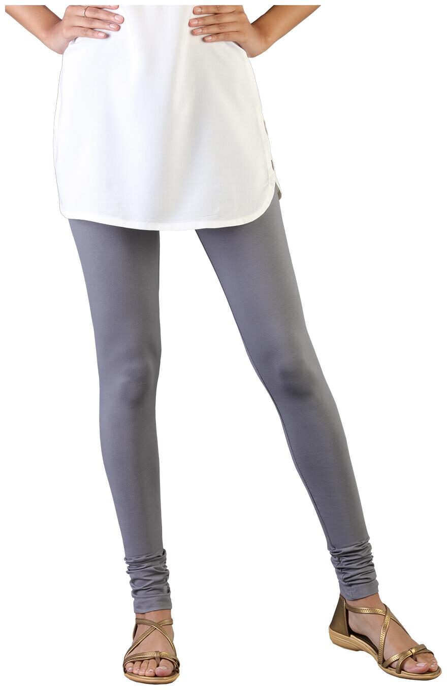 

Twin Birds Women Cotton Churidar legging Grey color