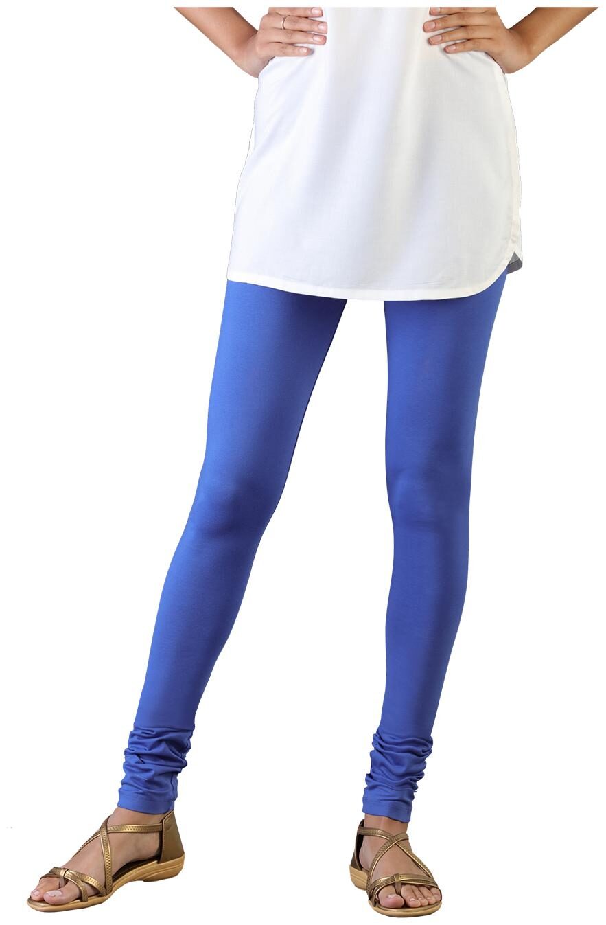 

Twin Birds Women Cotton Churidar legging Blue color
