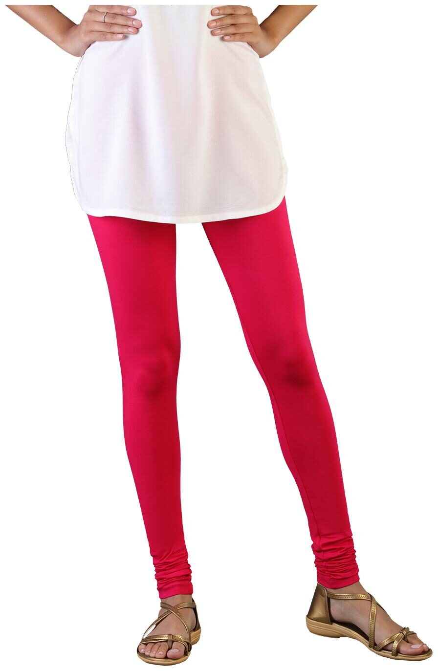 

Twin Birds Women Cotton Churidar legging Pink color