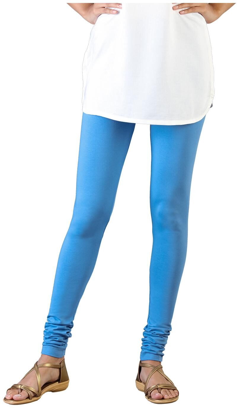 

Twin Birds Women Cotton Churidar legging Blue color