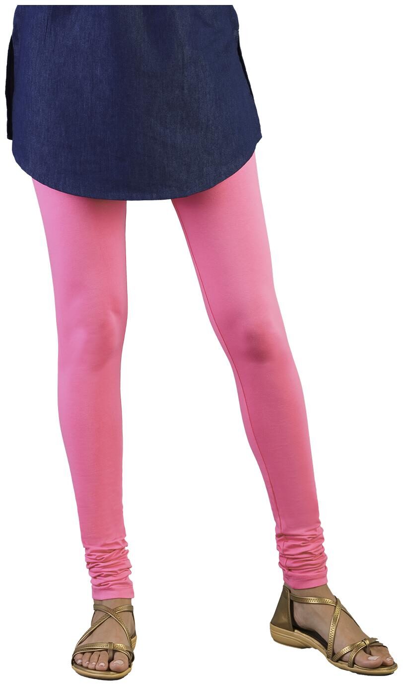 

Twin Birds Women Cotton Churidar legging Pink color