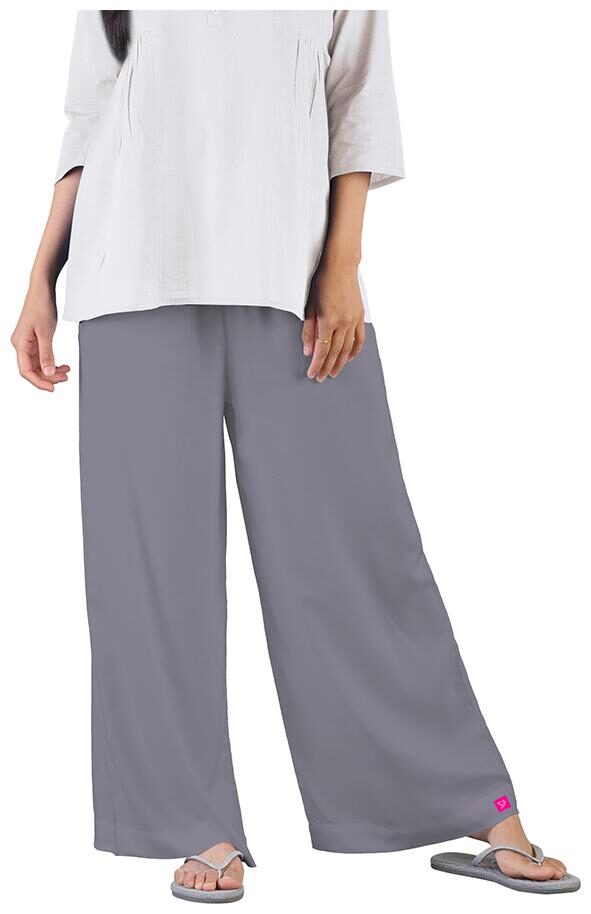 

Twin Birds Women Viscose Palazzos Grey color