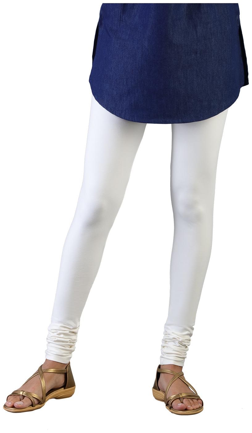 

Twin Birds Women Cotton Churidar legging White color