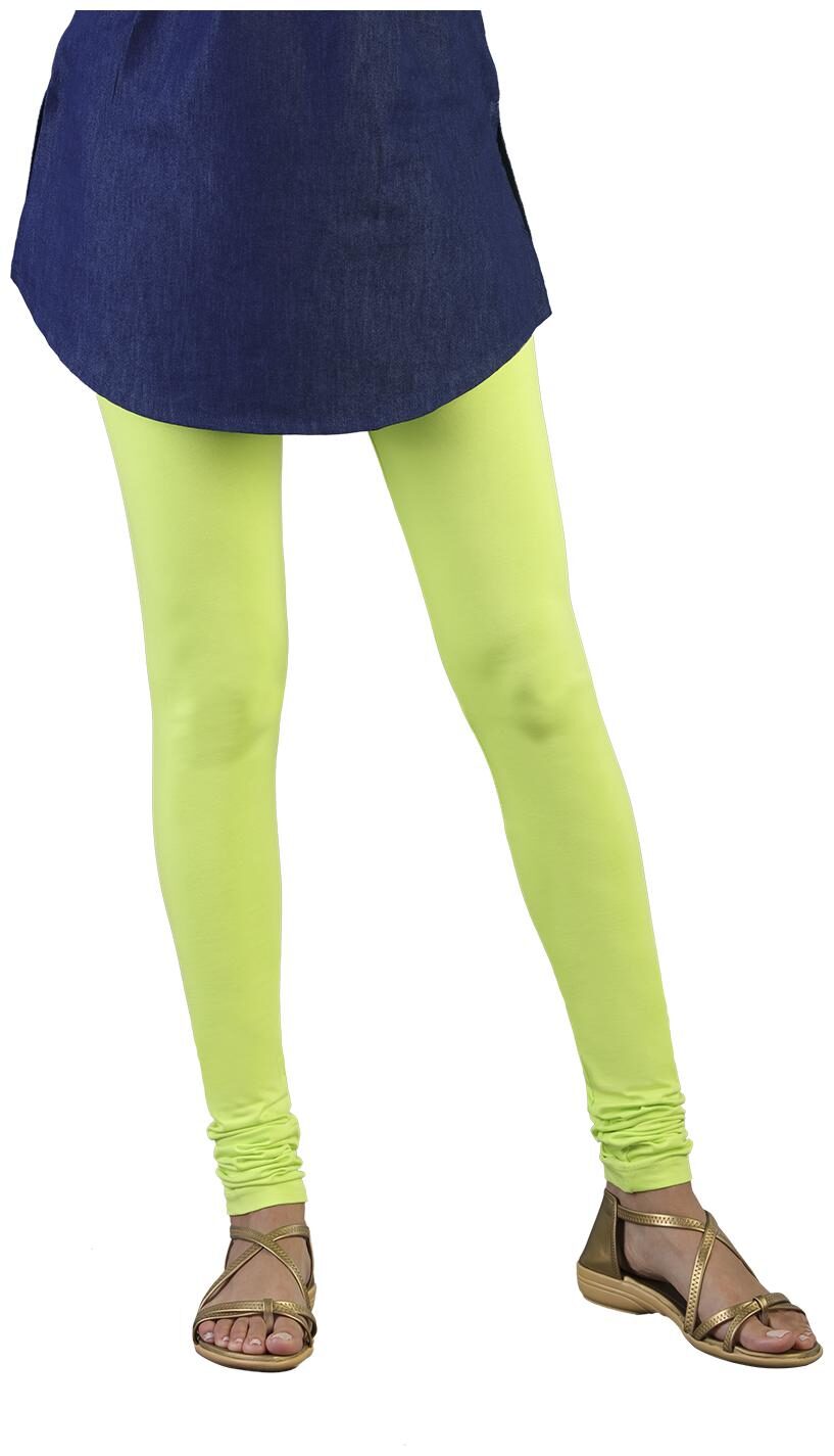 

Twin Birds Women Cotton Churidar legging Green color