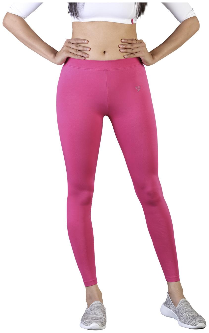 

Twin Birds Women Cotton Ankle Length Legging (Pink)