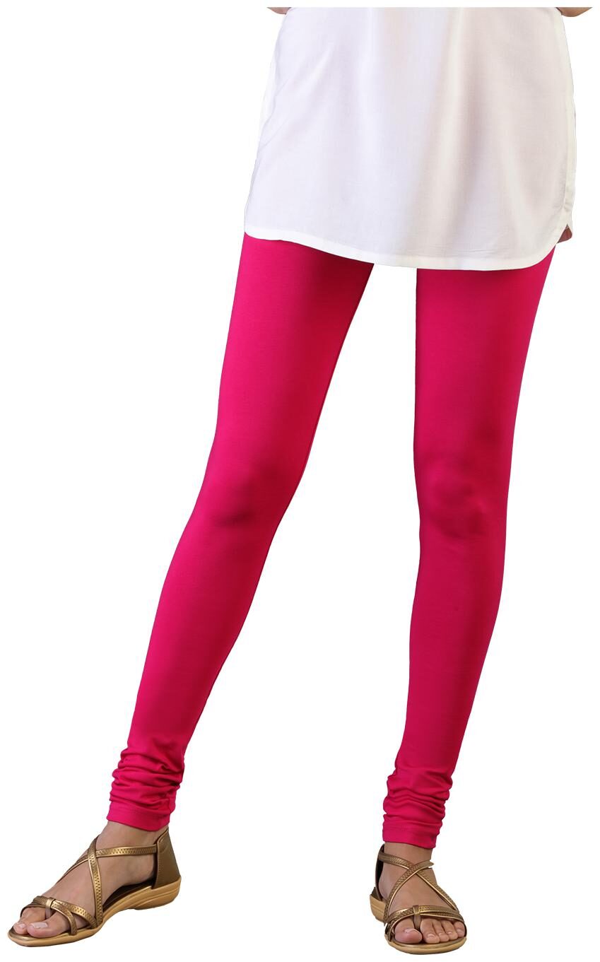 

Twin Birds Women Cotton Churidar legging Pink color
