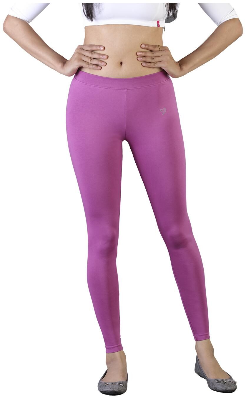 

Twin Birds Women Cotton Ankle Length Legging (Pink)