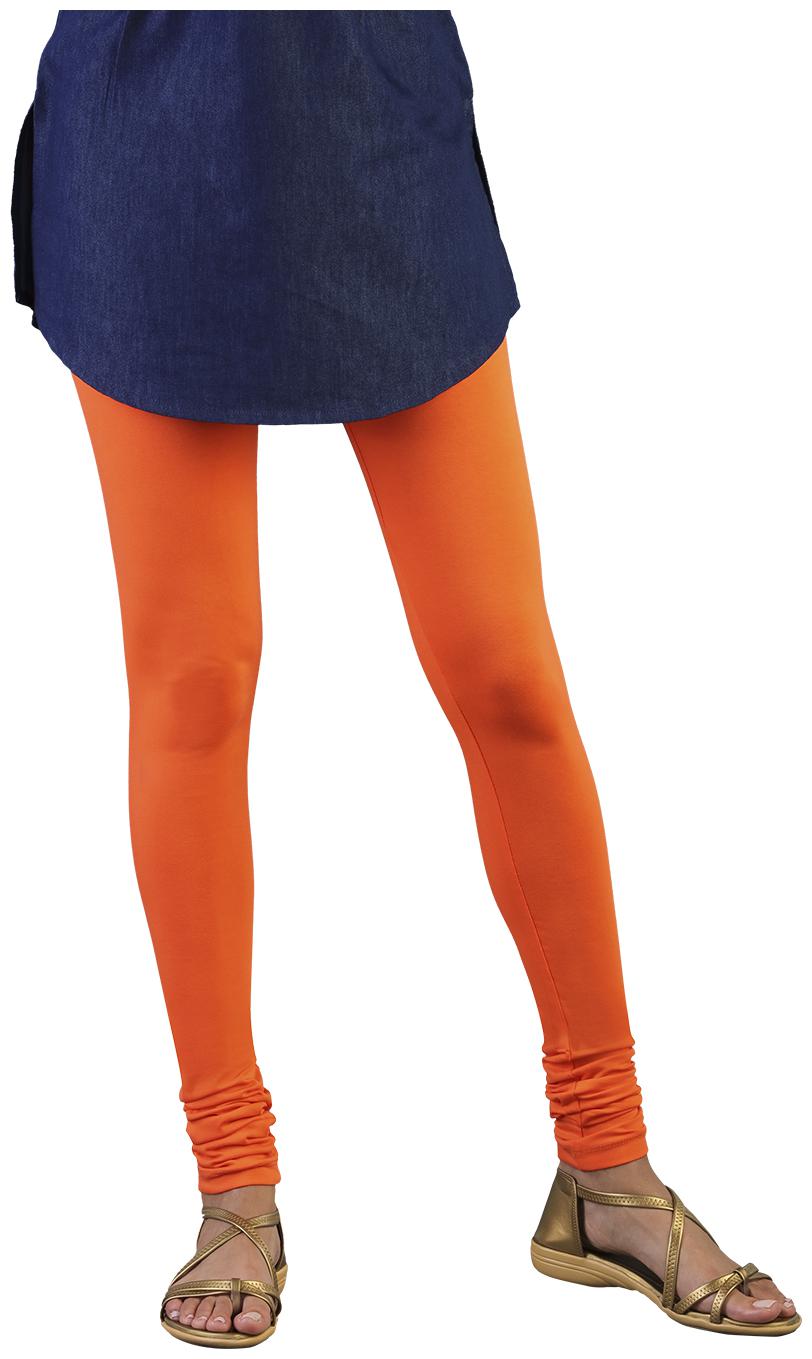 

Twin Birds Women Cotton Churidar legging Orange color