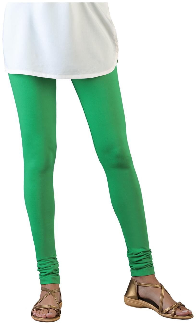 

Twin Birds Women Cotton Churidar legging Green color