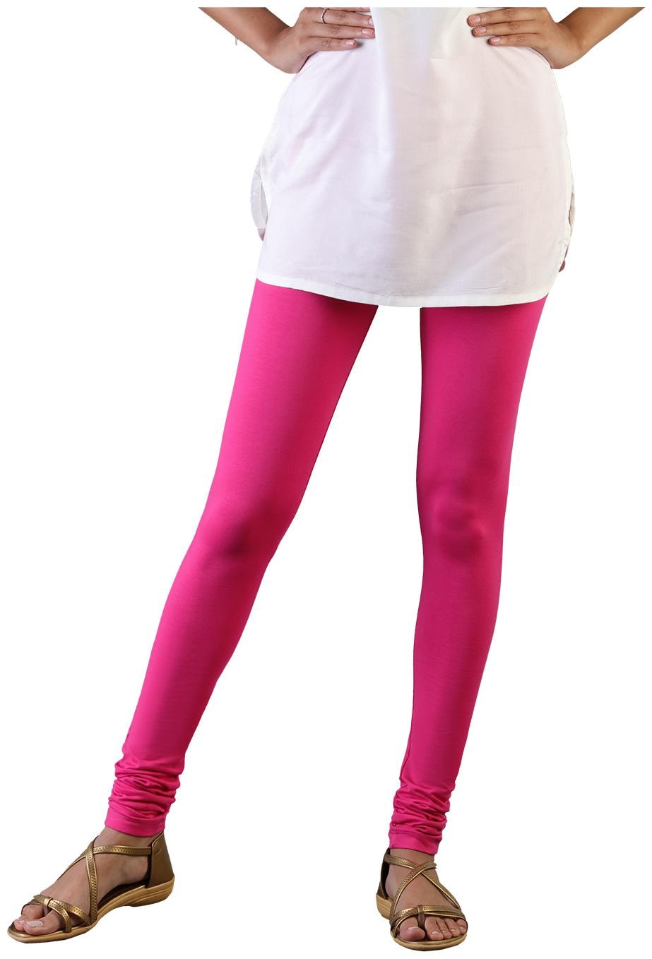 

Twin Birds Women Cotton Churidar legging Pink color