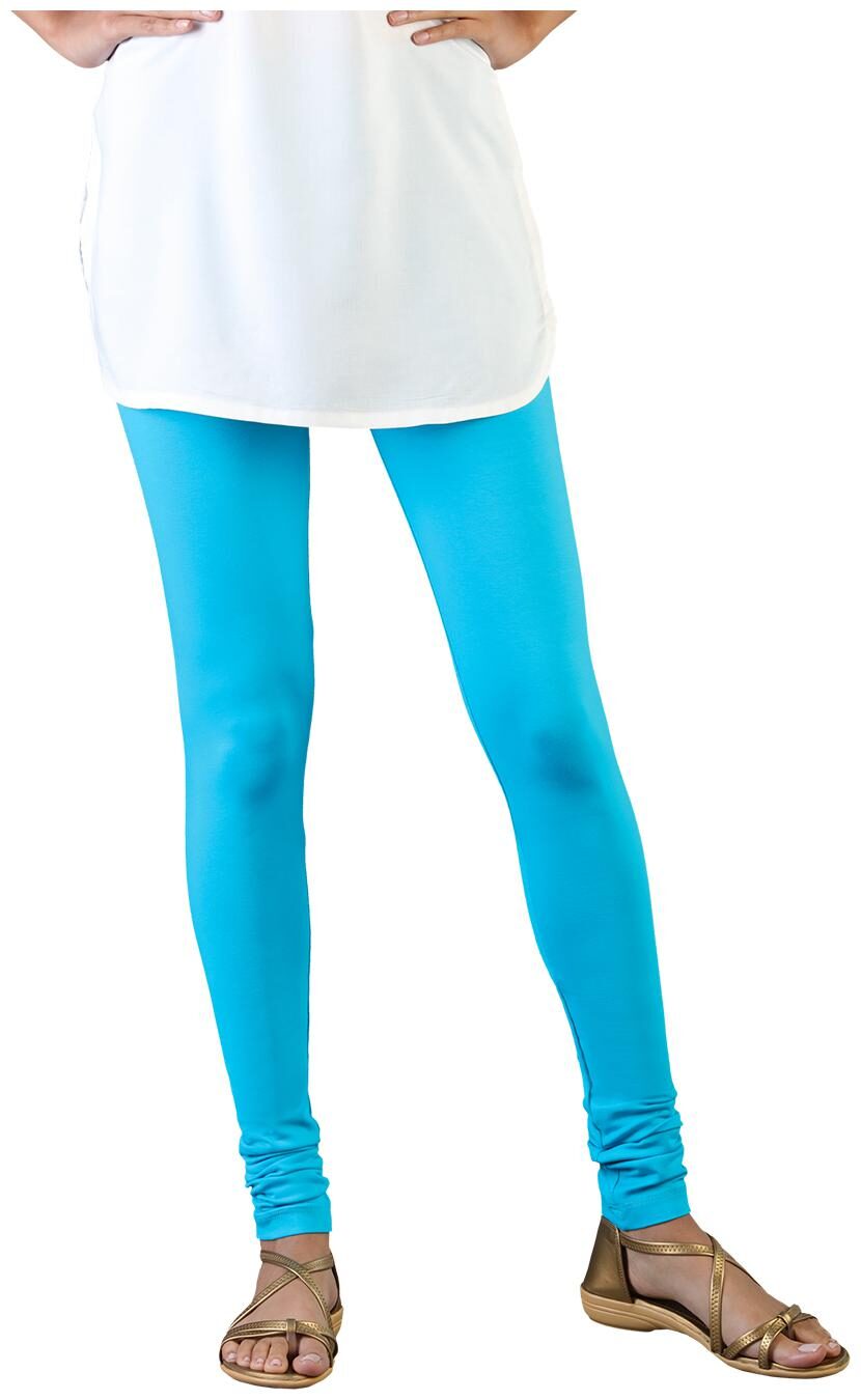 

Twin Birds Women Cotton Churidar legging Turquoise color
