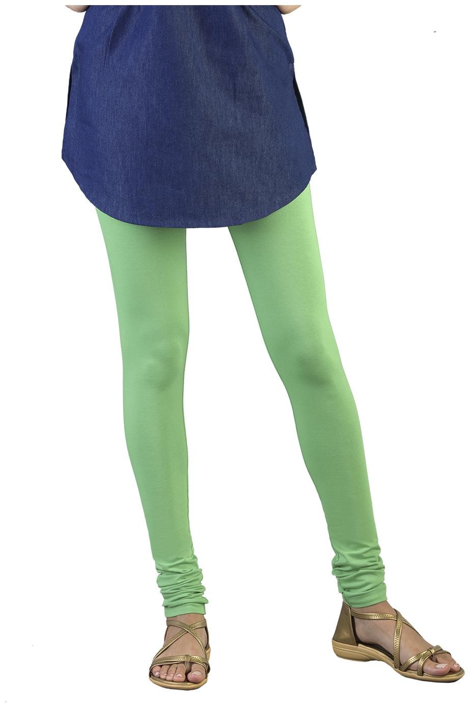 

Twin Birds Women Cotton Churidar legging Green color