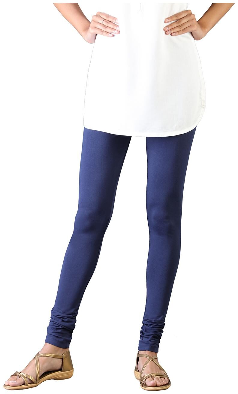 

Twin Birds Women Cotton Churidar legging Blue color