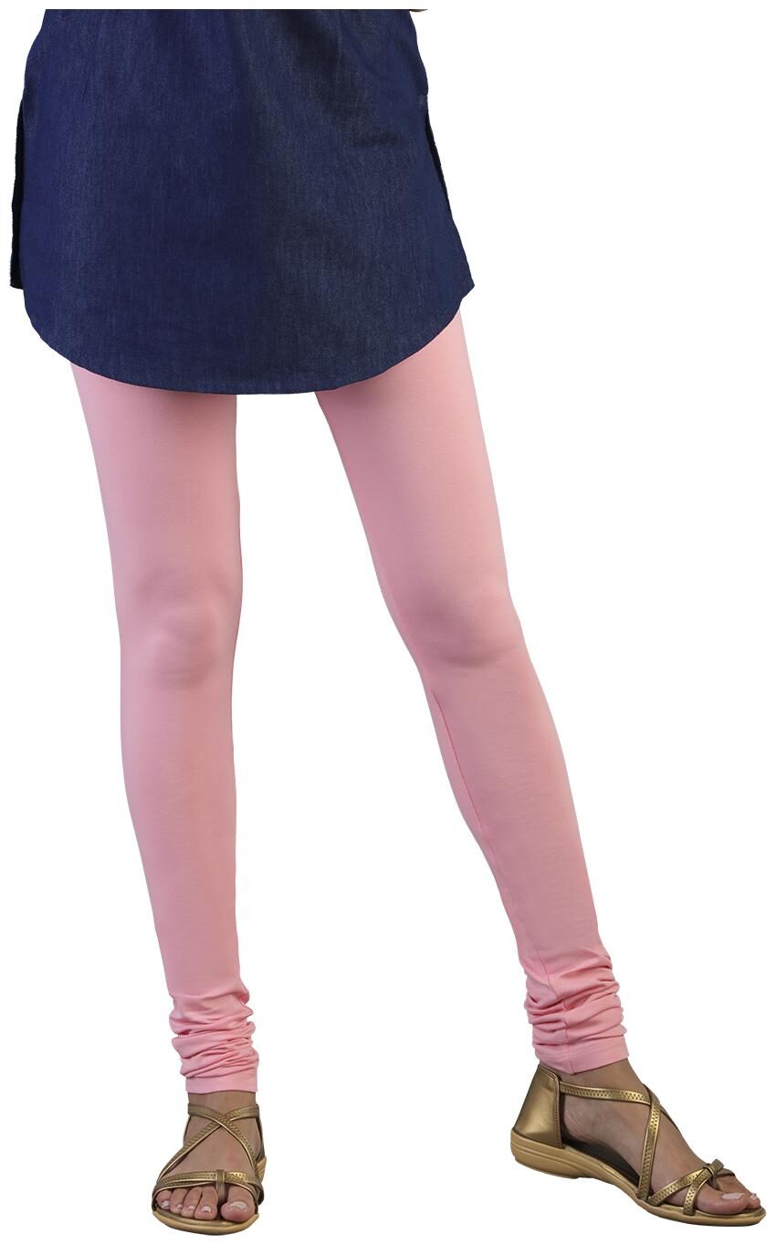 

Twin Birds Women Cotton Churidar legging Pink color