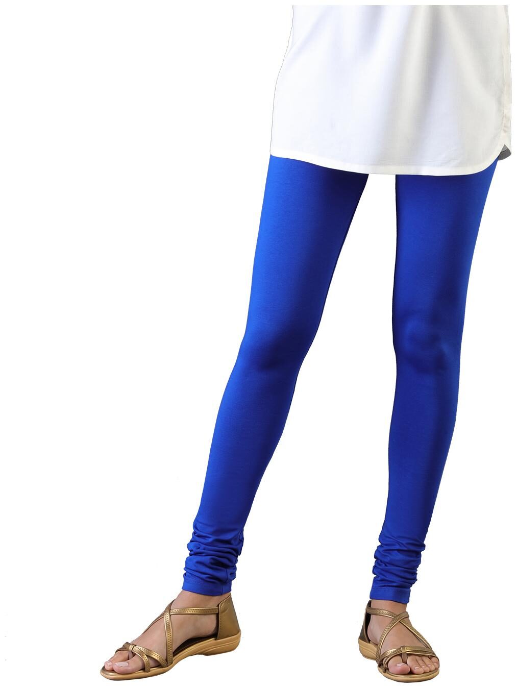 

Twin Birds Women Cotton Churidar legging Blue color