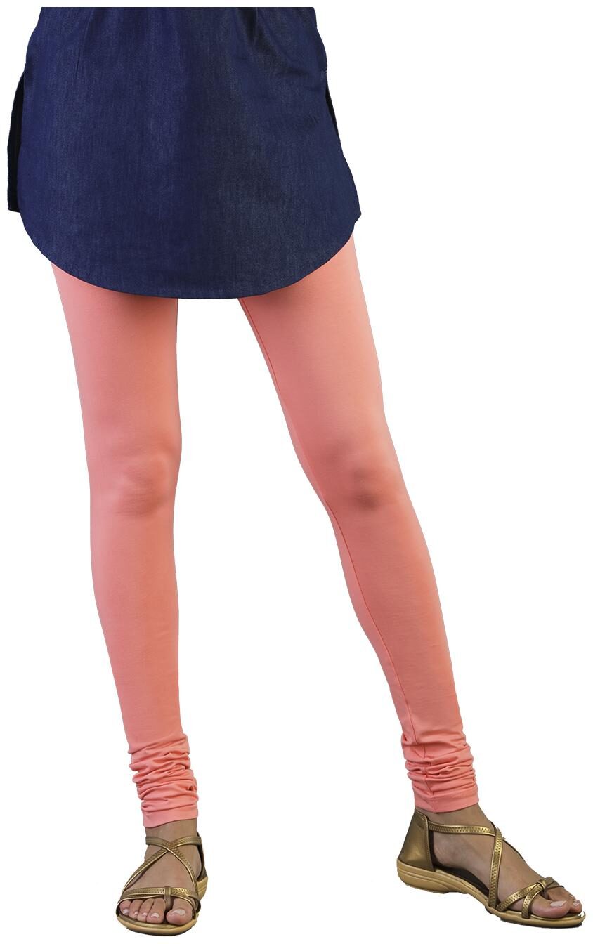 

Twin Birds Women Cotton Churidar legging Pink color