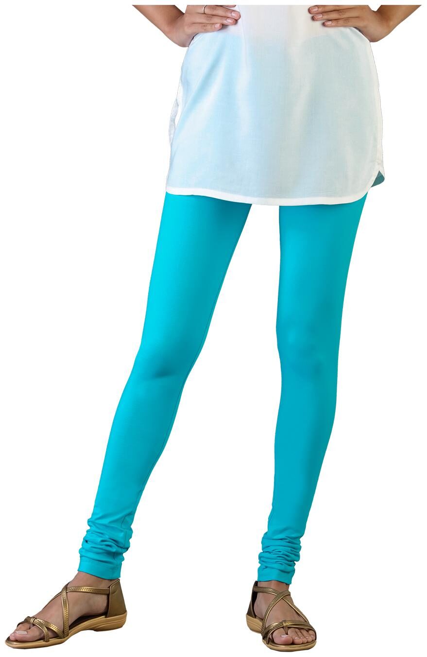

Twin Birds Women Cotton Churidar legging Turquoise color