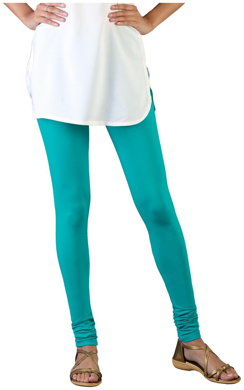 

Twin Birds Women Cotton Churidar legging Green color
