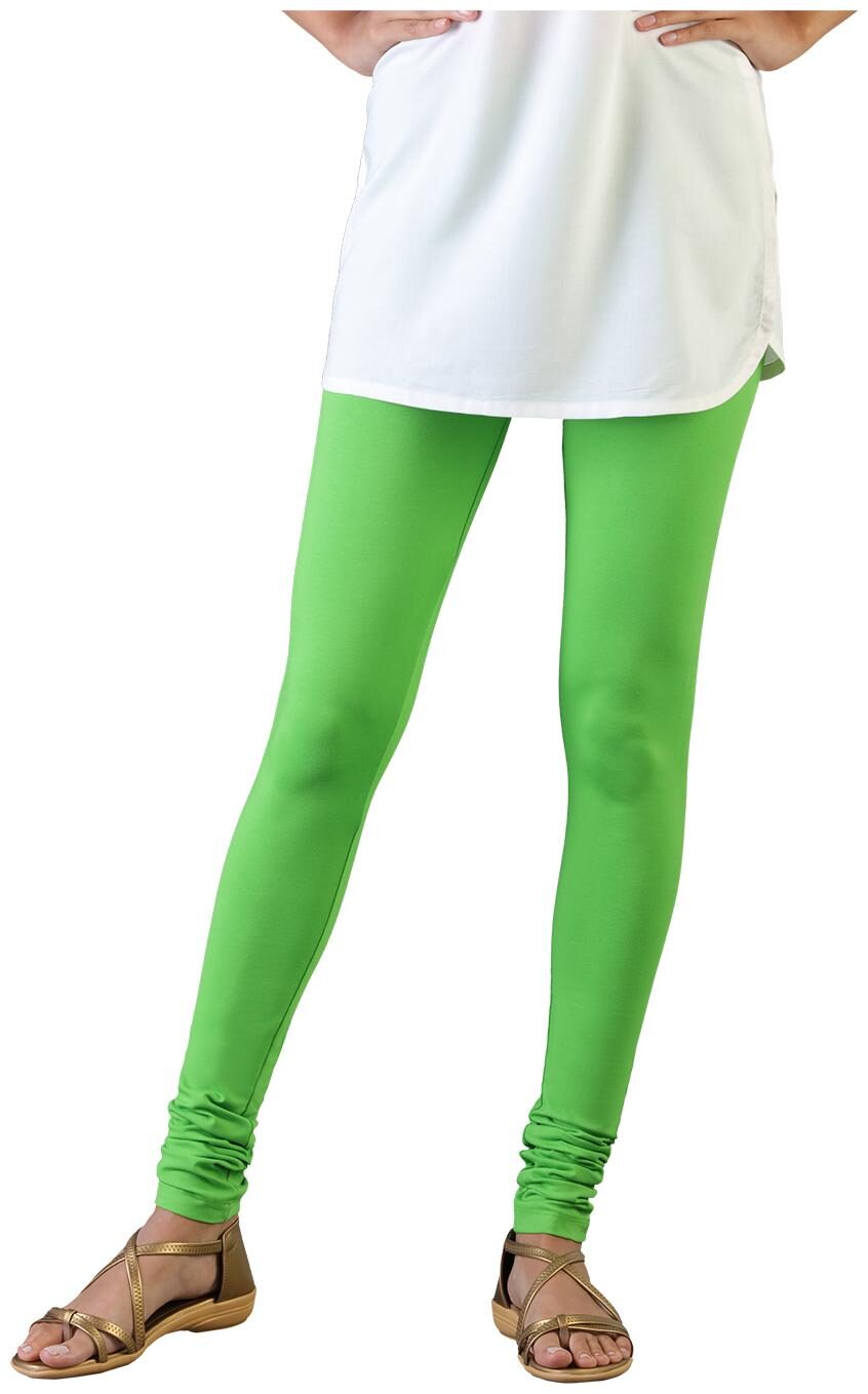 

Twin Birds Women Cotton Churidar legging Green color