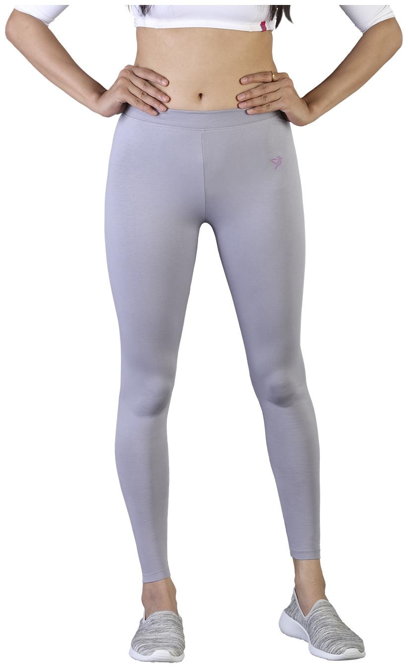 

Twin Birds Women Cotton Ankle Length Legging (Grey)