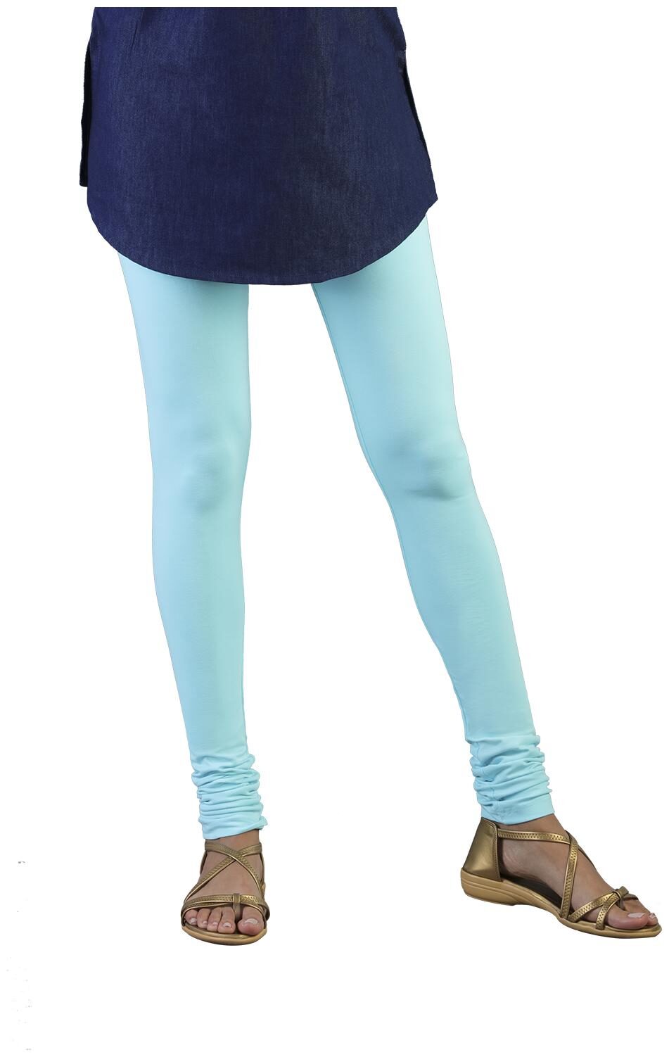 

Twin Birds Women Cotton Churidar legging Blue color