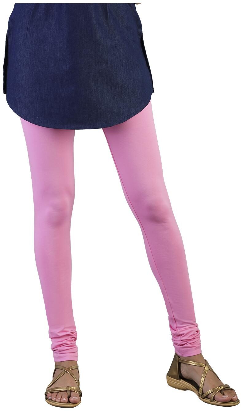 

Twin Birds Women Cotton Churidar legging Pink color